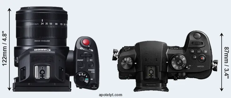 Compare XC10 versus GH5 top
