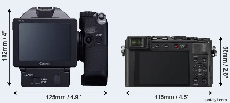 Comparison XC10 or LX100 II rear