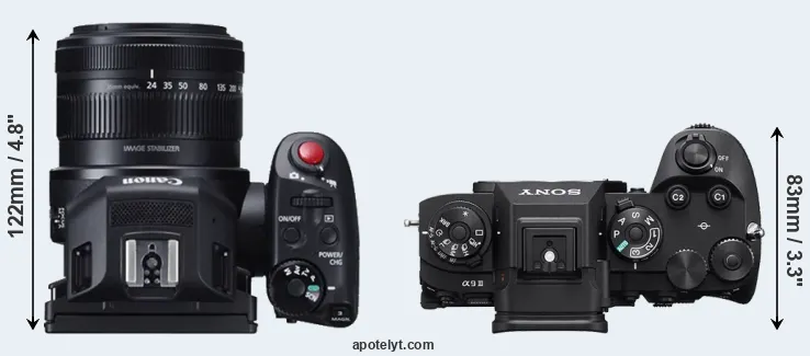 Compare XC10 versus A9 III top
