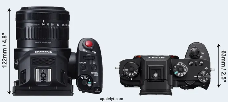 Compare XC10 versus A9 top