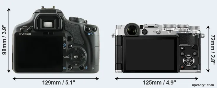 Comparison XSi or PEN-F rear