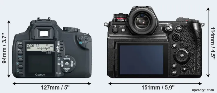 Comparison XT or S1H rear