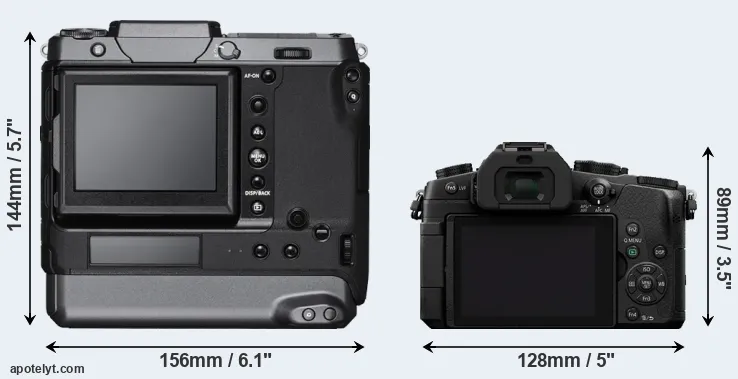 Comparison GFX 100 or G80 rear