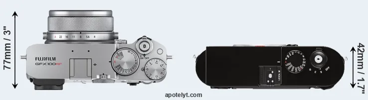 Compare GFX 100RF versus M Typ 262 top