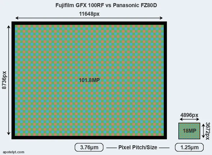 GFX 100RF versus FZ80D MP