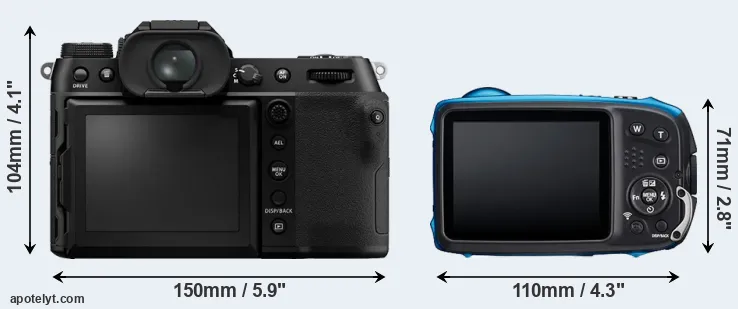 Comparison GFX 100S or XP140 rear