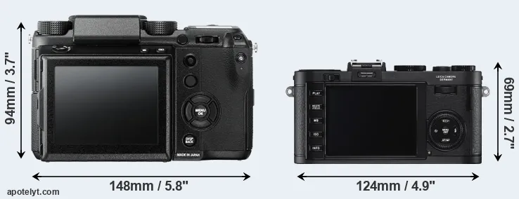 Comparison GFX 50S or X2 rear