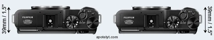 Compare X-A1 versus X-M1 top