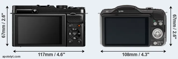 Comparison X-A1 or GF5 rear