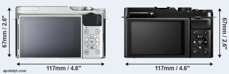 Comparison X-A10 or X-M1 rear