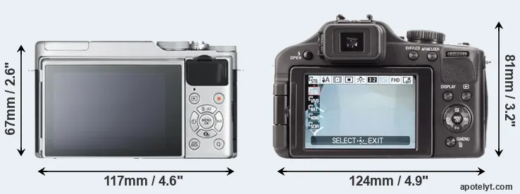 Comparison X-A10 or V-LUX 3 rear