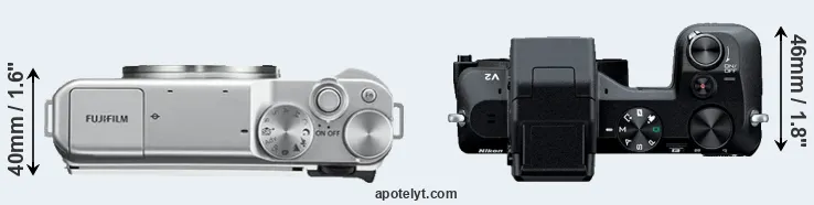 Compare X-A10 versus V2 top
