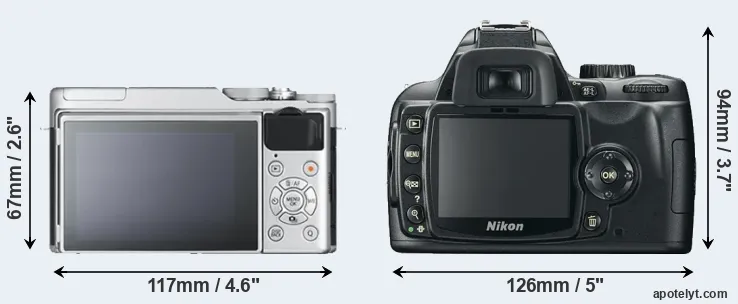 Comparison X-A10 or D60 rear