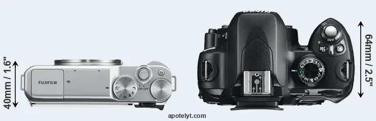 Compare X-A10 versus D60 top