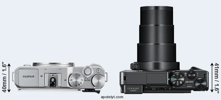 Compare X-A3 versus A1000 top
