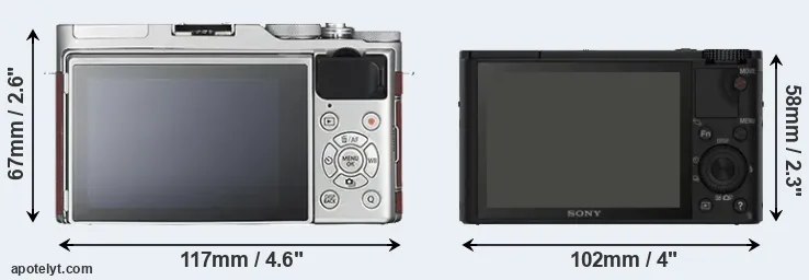 Comparison X-A3 or RX100 rear