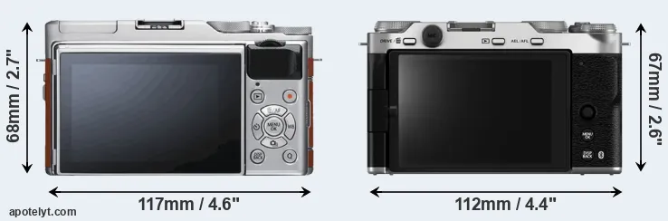 Comparison X-A5 or X-M5 rear