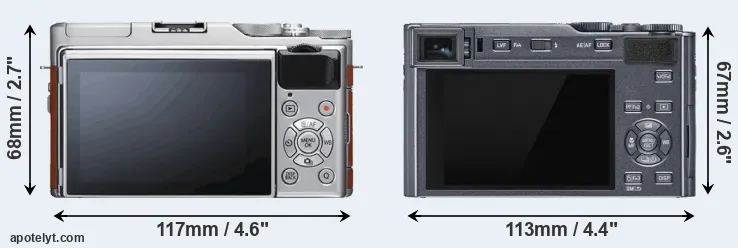 Comparison X-A5 or C-LUX rear
