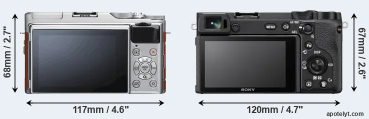Comparison X-A5 or A6600 rear