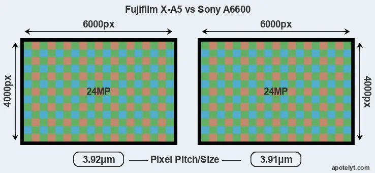 X-A5 versus A6600 MP