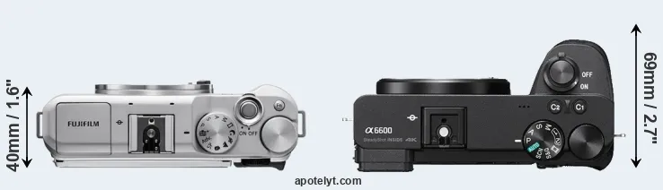 Compare X-A5 versus A6600 top