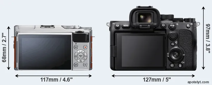 Comparison X-A5 or A7S III rear