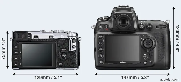 Comparison X-E1 or D700 rear
