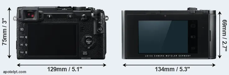 Comparison X-E2 or T Typ 701 rear