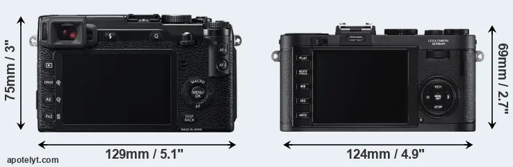 Comparison X-E2 or X2 rear