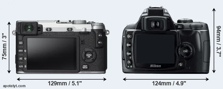 Comparison X-E2S or D40 rear