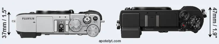 Compare X-E2S versus GX9 top
