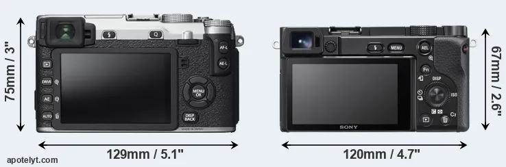 Comparison X-E2S or A6100 rear