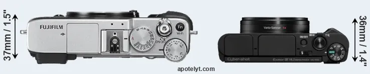 Compare X-E2S versus HX95 top