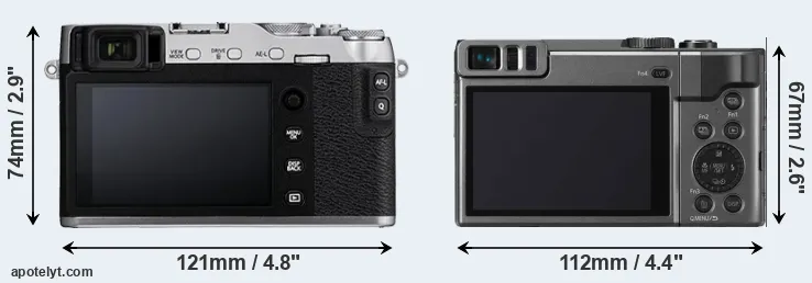 Comparison X-E3 or TZ90 rear