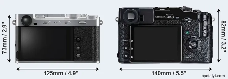 Comparison X-E5 or X-Pro1 rear