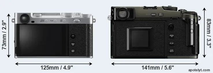 Comparison X-E5 or X-Pro3 rear