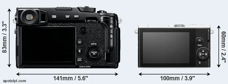Comparison X-Pro2 or J4 rear