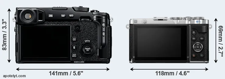 Comparison X-Pro2 or E-P7 rear