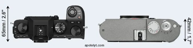 Compare X-S10 versus M-E Typ 240 top