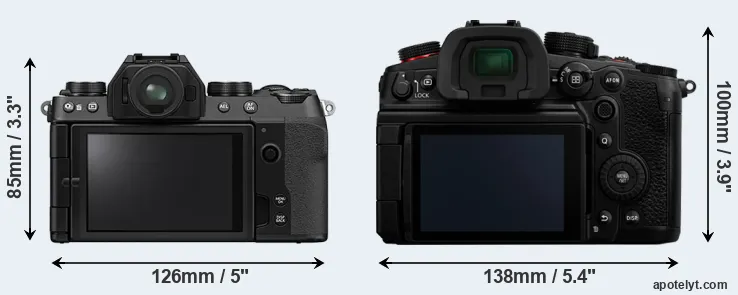 Comparison X-S10 or GH7 rear
