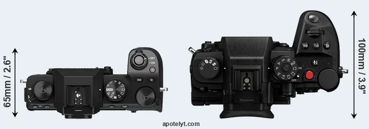 Compare X-S10 versus GH7 top