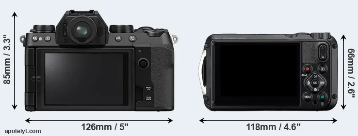 Comparison X-S10 or WG-8 rear