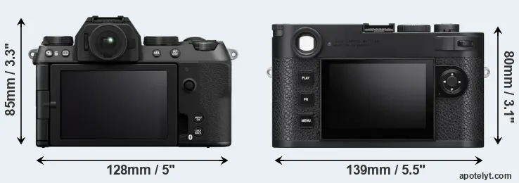 Comparison X-S20 or M11 rear