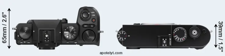 Compare X-S20 versus M11 top