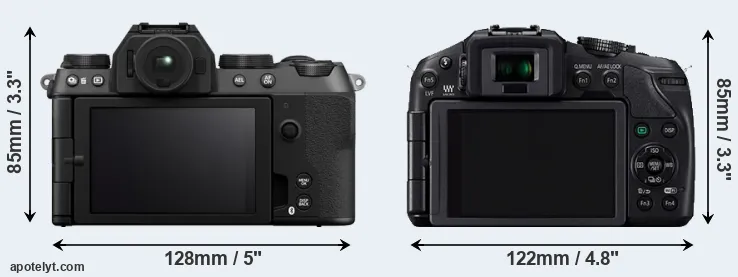 Comparison X-S20 or G6 rear