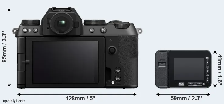 Comparison X-S20 or RX0 II rear