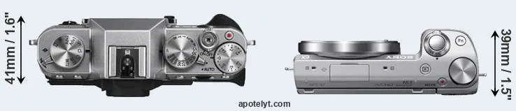 Compare X-T10 versus NEX-5T top