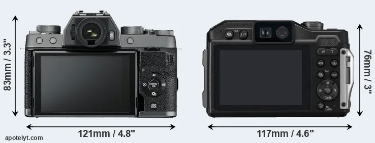 Comparison X-T100 or FT7 rear