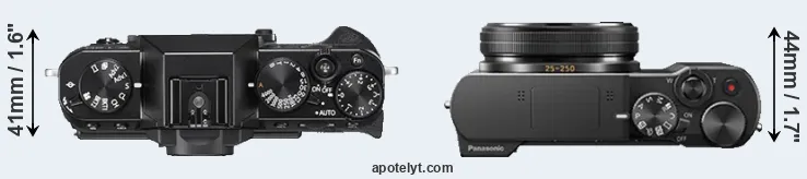 Compare X-T20 versus ZS100 top