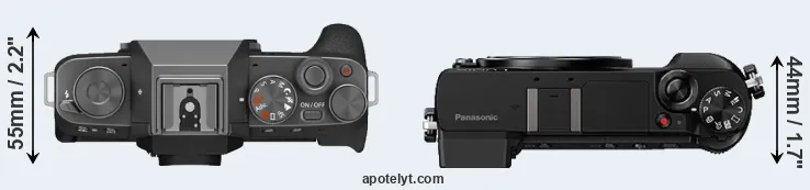 Compare X-T200 versus GX80 top